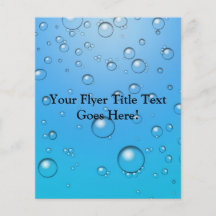 Clear Bubbles, Blue Water Full Color Flyer