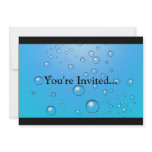 Clear Bubbles, Blue Water Custom Announcements