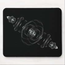 Clear Glass Fractal Mousepad mousepads