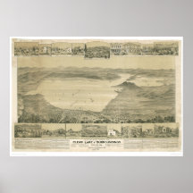 Clear Lake, CA. Panoramic Map (0289A) Print