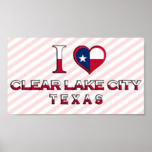 Clear Lake City, Texas Poster