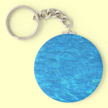 Clear pool water - ready to jump? keychains