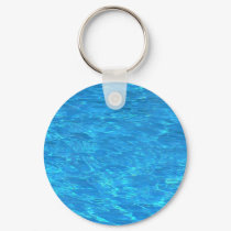 Clear pool water - ready to jump? keychains