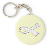 Clear Ribbon Keychain