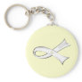 Clear Ribbon Keychain