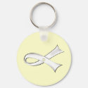 Clear Ribbon Keychain by lccure Clear Ribbon Keychain