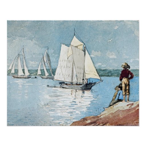 Clear Sailing by Winslow Homer Poster | Zazzle
