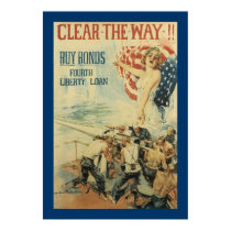 Clear the Way!! - Fourth Liberty Loan posters