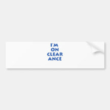 CLEARANCE BUMPER STICKER