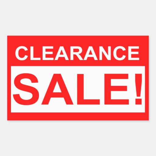 Clearance sale red stickers | Zazzle