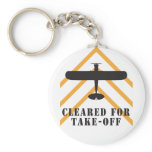 Cleared For Take Off Key Chain