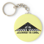 Cleared To Land Runway Keychains
