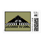 Cleared To Land Runway Postage