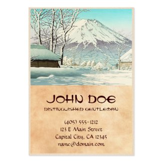 Clearing after Snow at Oshiono Hasui Kawase Business Cards