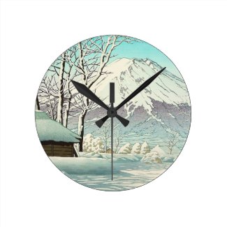 Clearing after Snow at Oshiono Hasui Kawase Clocks