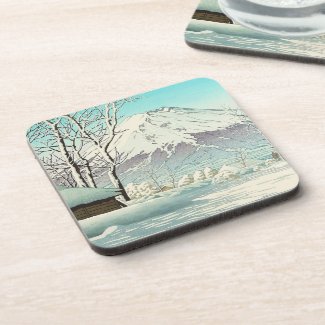 Clearing after Snow at Oshiono Hasui Kawase Beverage Coaster