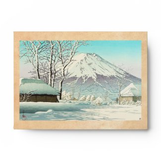 Clearing after Snow at Oshiono Hasui Kawase Envelopes