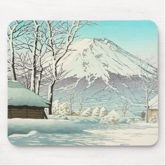 Clearing after Snow at Oshiono Hasui Kawase Mouse Pad