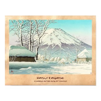 Clearing after Snow at Oshiono Hasui Kawase Poster