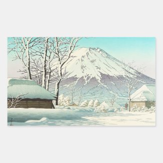 Clearing after Snow at Oshiono Hasui Kawase Stickers
