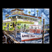 clearwater_boat_painting, Clearwater Beach Florida posters