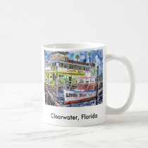 clearwater_boat_painting, Clearwater, Florida mugs