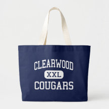 Clearwood - Cougars - Junior - Slidell Louisiana Canvas Bag
