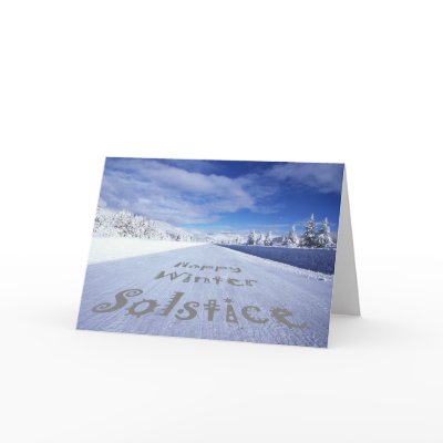 Clebrate winter solstice greeting card by designsbynature