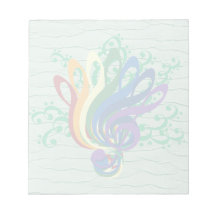 Clef Bouquet Memo Note Pad
