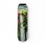 Clematis on Fence Custom Skateboard