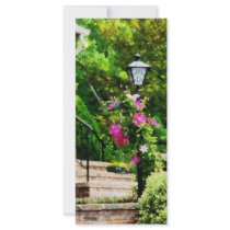 Clematis on Lamp Post Personalized Rack Card
