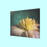 Clematis on Slate in Pink and Turquoise Canvas canvas prints