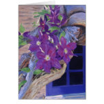 clematis vine card