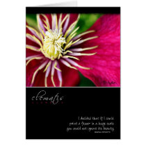 Clematis with Georgia O'Keeffe Quote cards