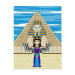 Cleopatra at the Great Sphinx Postcard
