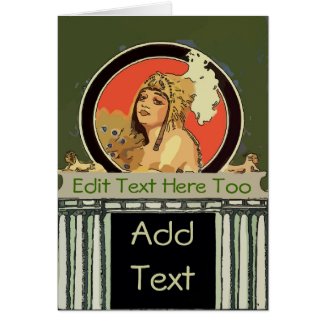 Cleopatra Edit text Greeting Card