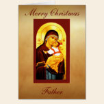 Clergy Card: Merry Christmas Father cards