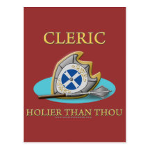 Cleric: Holier Than Thou Post Card