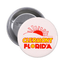 Clermont, Florida Pinback Button