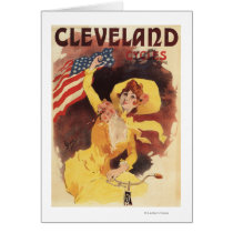Cleveland Bicycles American Girl in Yellow Cards