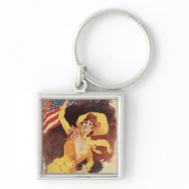Cleveland Bicycles American Girl in Yellow Keychains