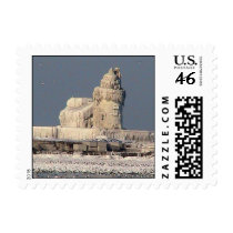 Cleveland Lighthouse Frozen Postage Stamps