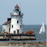Cleveland Lighthouse - Summer Photo Cut Out