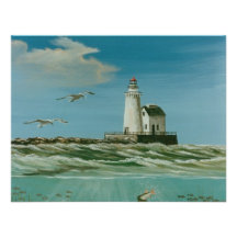 Cleveland Main Lighthouse 1998 Custom Announcement