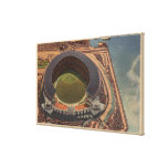 Cleveland, OH - Aerial of Municipal Baseball Gallery Wrap Canvas