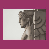 Cleveland OH Art Deco Wrapped Canvas canvas prints