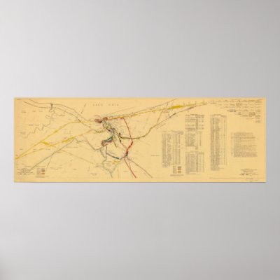 Cleveland Railroads Unification Map 1934 Print by noars_prints