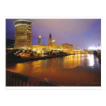 Cleveland Skyline at Night Post Cards