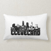 Cleveland Skyline Throw Pillows