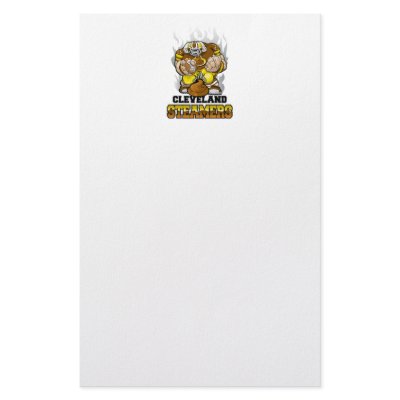 Cleveland Steamer Football Personalized Stationery by fightcancertees